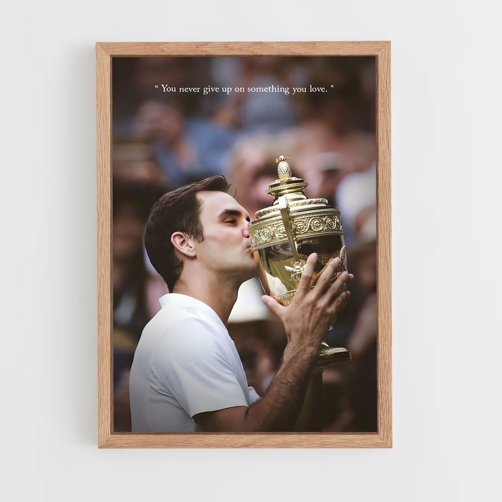 Poster Le Baiser de la Victoire – affiche Tennis (vue 4)